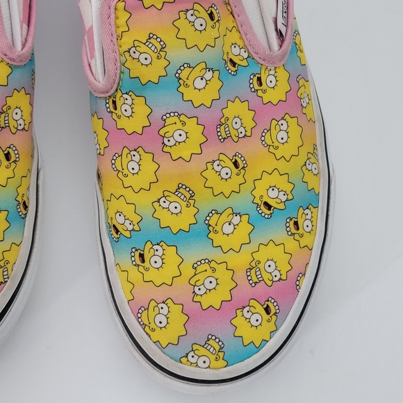 Vans The Simpsons Collaboration Limited Release Lisa Simpson Slip On Shoe W 7 - Picture 4 of 15